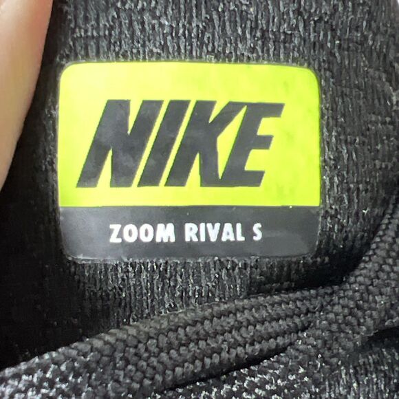 Nike Racing Zoom Rival S Track Spikes Shoes Mens Size 8 Black White 907564-017 - Picture 11 of 12